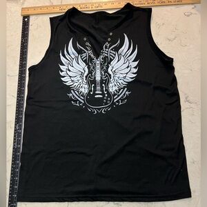 Black Winged Guitar Women's Tank Top